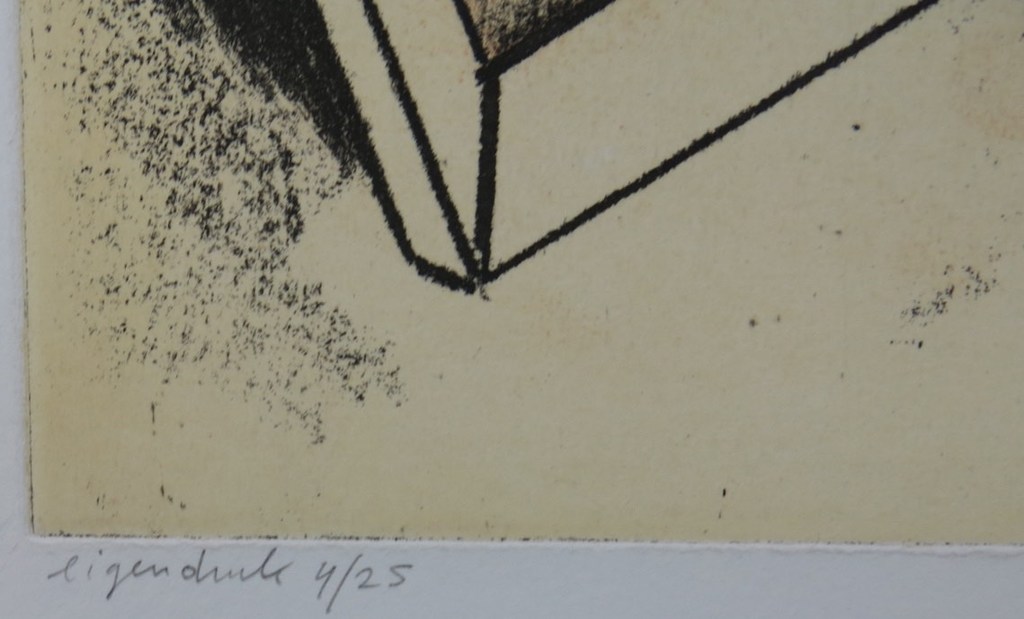 Peter Bes: Ets, Zonder titel kopen? Bied vanaf 30!