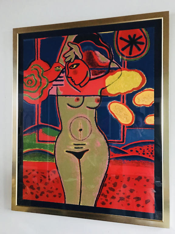 CORNEILLE - Femme nue et l'oiseau -1995 kopen? Bied vanaf 1200!