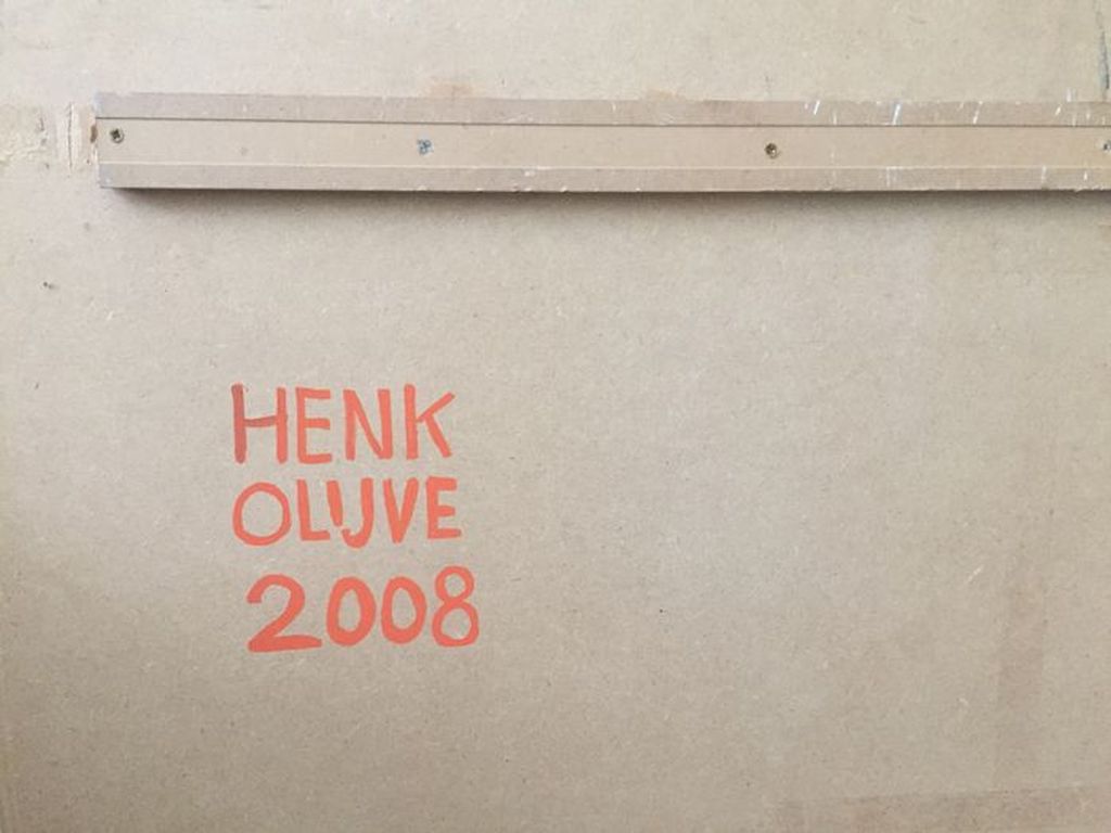 Henk Olijve: Olieverf op paneel - verso gesigneerd - 2008 kopen? Bied vanaf 900!