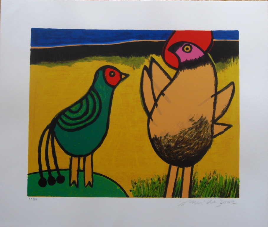 Corneille : vogels in geel en groen kopen? Bied vanaf 135!