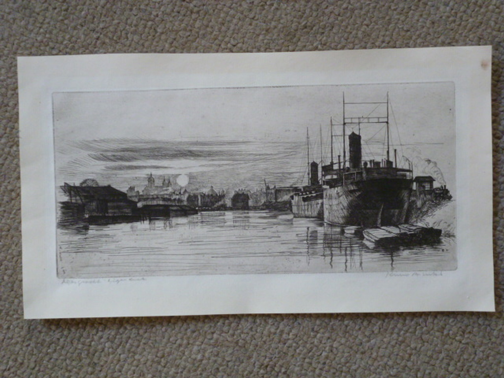 Kuno Brinks - ets - Dijksgracht, Amsterdam kopen? Bied vanaf 95!