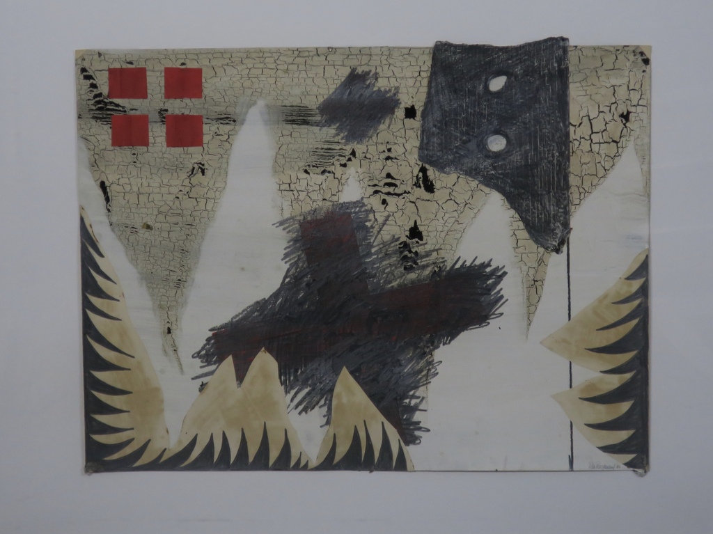 Ron Rooymans: Gemengde techniek, Zonder titel -Ingelijst kopen? Bied vanaf 60!