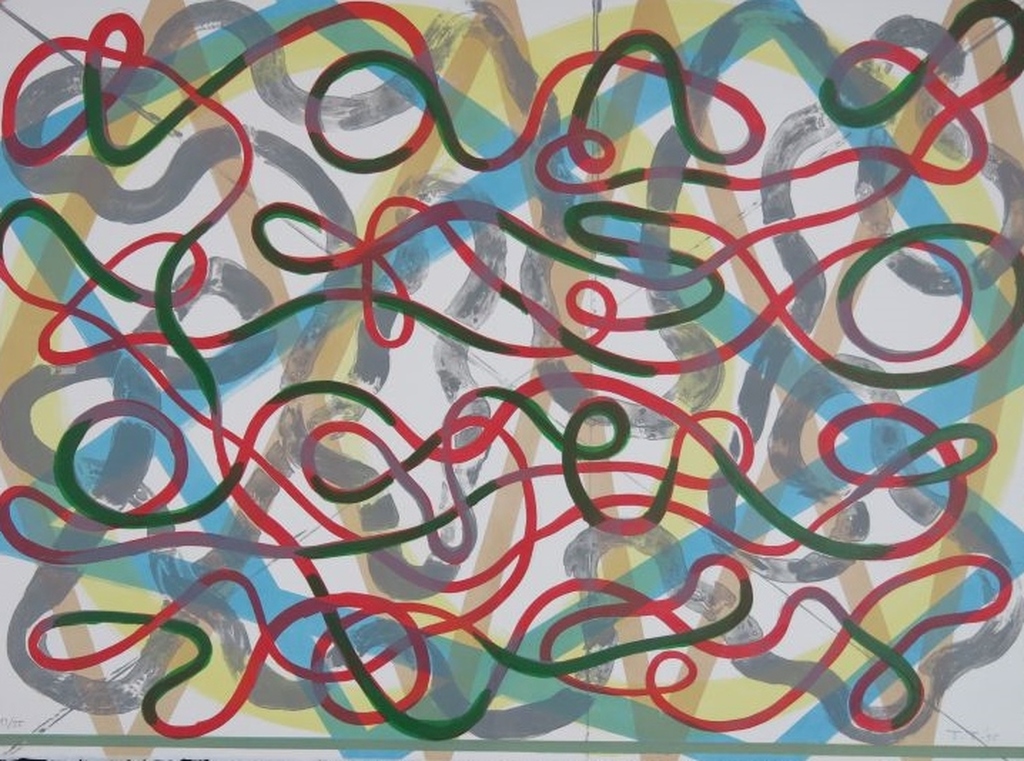 Toon Teeken: Zeefdruk, Z.T. II verkocht voor € 35!