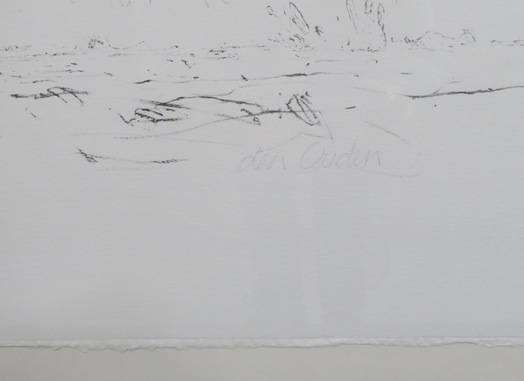 Willem den Ouden: Litho, Contre jour II - Ingelijst kopen? Bied vanaf 35!