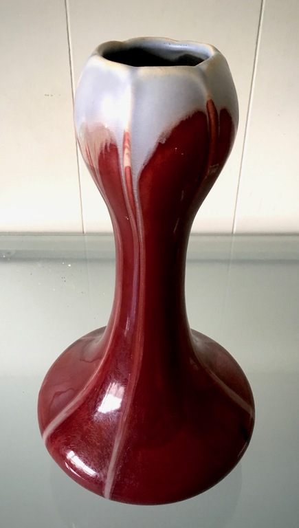 Faiencerie de Thulin -  polychrome art nouveau vaas met druipglazuur - gemerkt kopen? Bied vanaf 1!