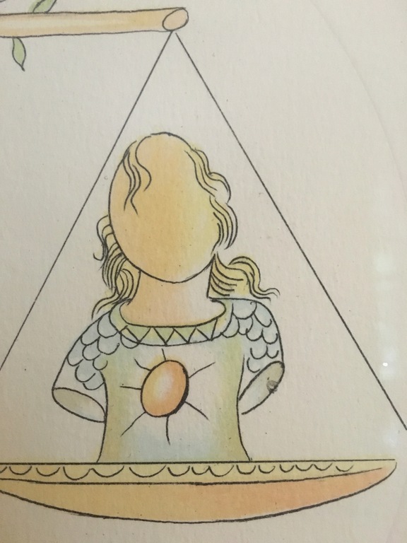 Salvador Dali, Kleurenlitho ,  handgesigneerd en genummerd, Weegschaal kopen? Bied vanaf 150!