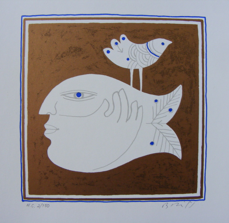 Sami Briss, lithografie, handgenummerd en gesigneerd! kopen? Bied vanaf 30!