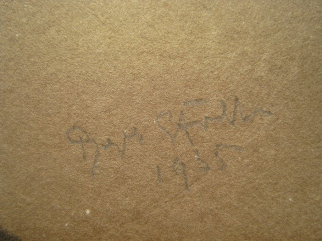 Sfeervolle Japan of China naieve tekening "Berglandschap" gesigneerd 1935  kopen? Bied vanaf 1!