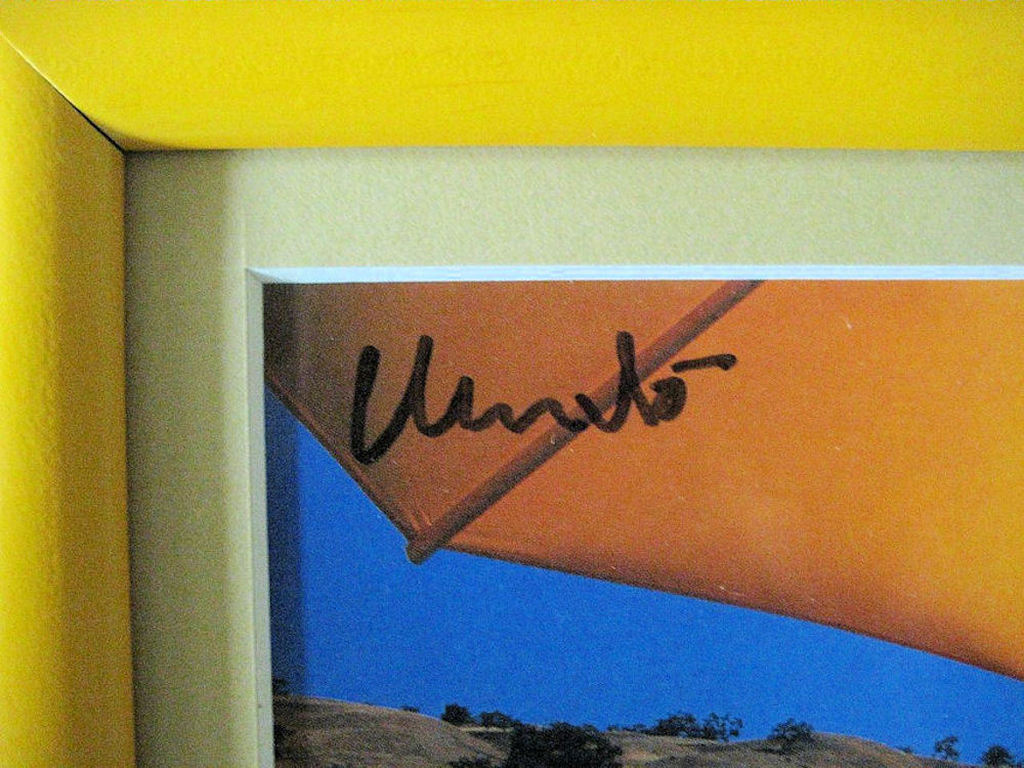 CHRISTO, The Umbrellas in Japan en USA. Collage handgesigneerd kopen? Bied vanaf 75!