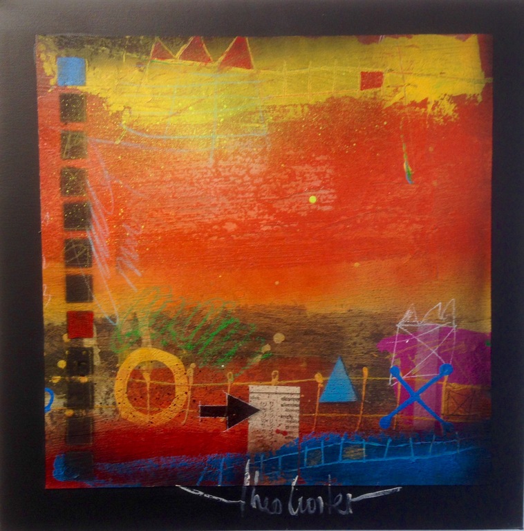 Theo koster, schilderij,direction home verkocht voor € 75!