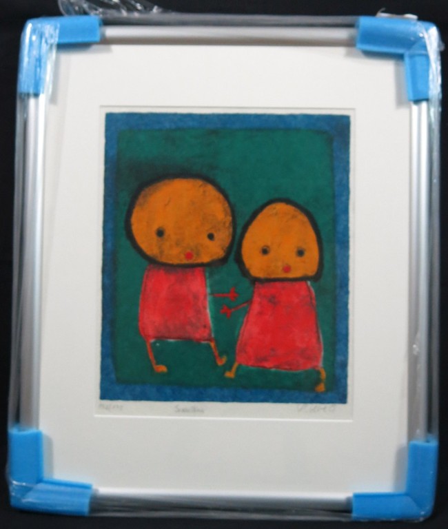 Giovanni Vetere: Zeefdruk, Sorellini - ingelijst kopen? Bied vanaf 70!