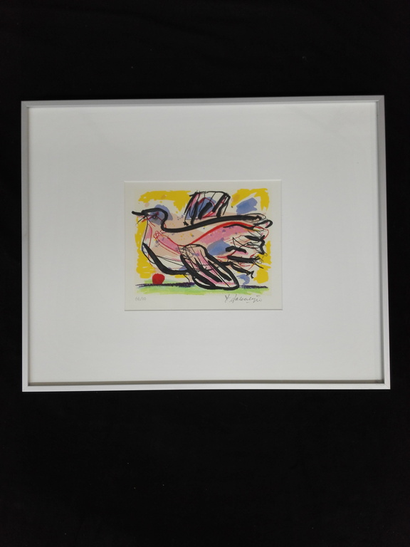 Kees Salentijn, zeefdruk op papier in lijst verkocht voor € 40!