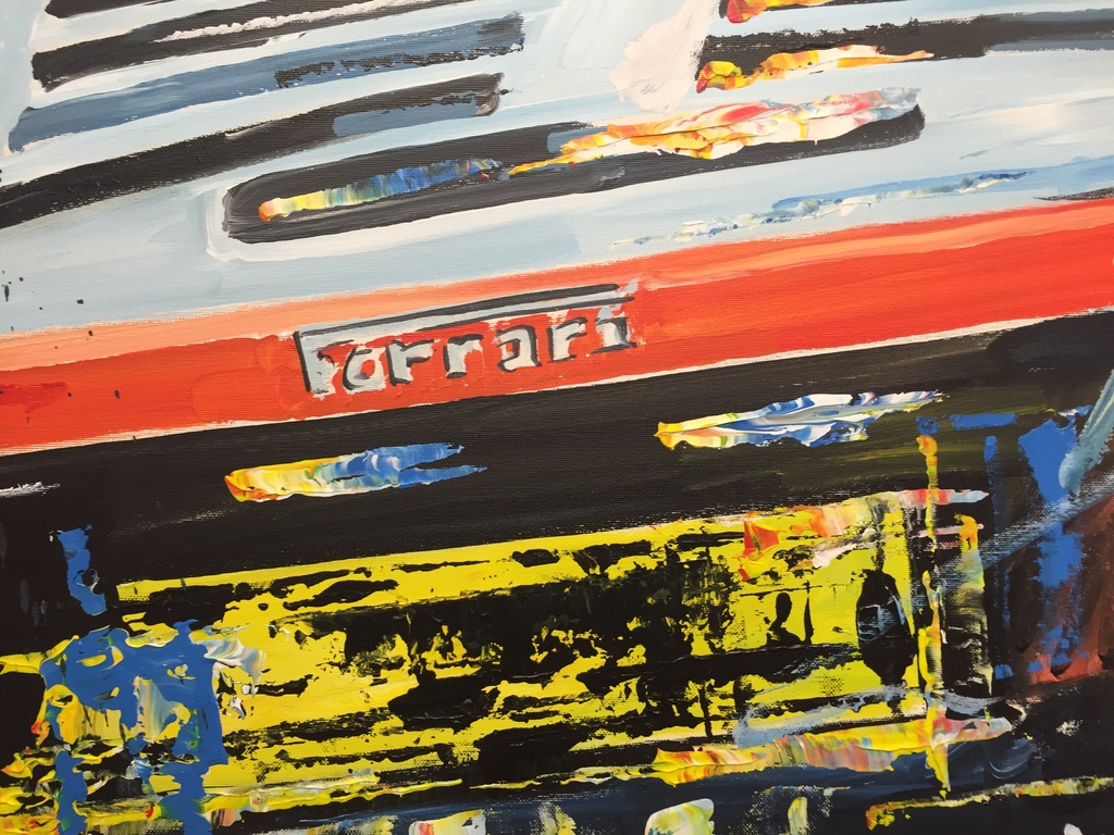 ERIC JAN KREMER   acryl op doek  FERRARI kopen? Bied vanaf 750!