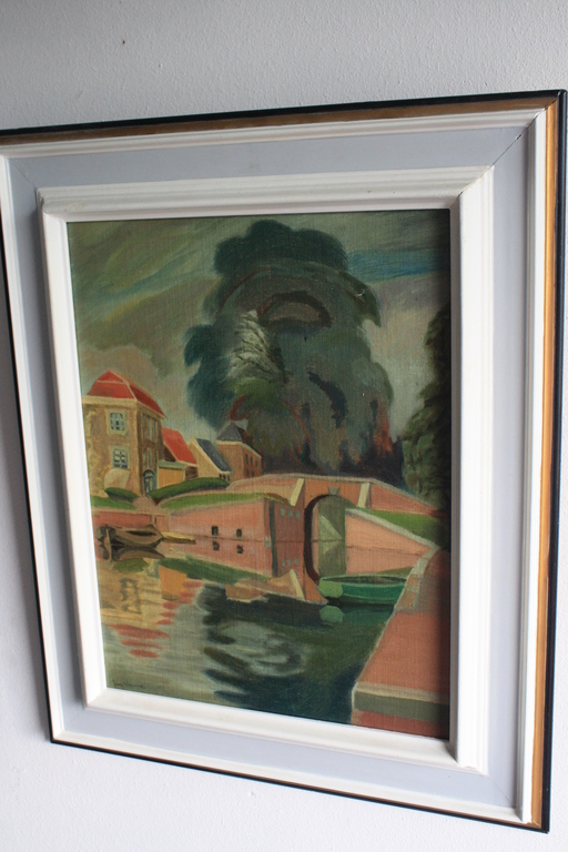 JAAP WEYAND - BOOTJES IN EEN GRACHT verkocht voor € 99!