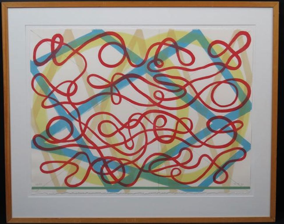 Toon Teeken: Litho, Zonder titel II -Ingelijst kopen? Bied vanaf 35!