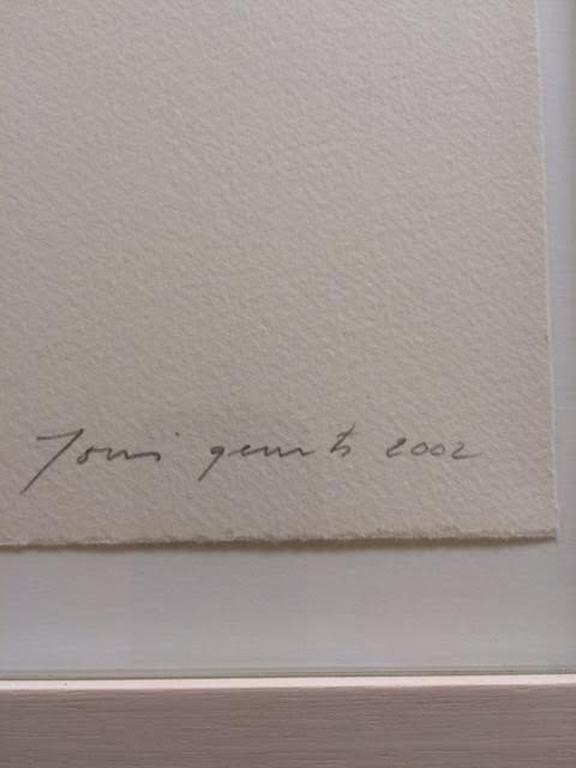 Joris Geurts Zeer mooie Houtsnede ZT Bruin Ingelijst achter glas kopen? Bied vanaf 55!