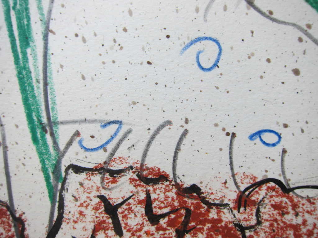 Jacques Slegers - Jacques Slegers # DE ZON IS EEN NEGER, 1984 # gouache /tekening kopen? Bied vanaf 195!