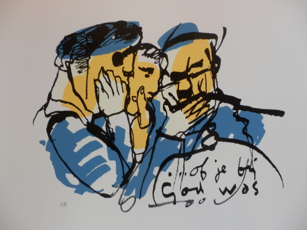 HERMAN BROOD  HANDGESIGNEERDE En Gelimiteerde ZEEFDRUK  OF JE BIJ GOD WAS kopen? Bied vanaf 135!