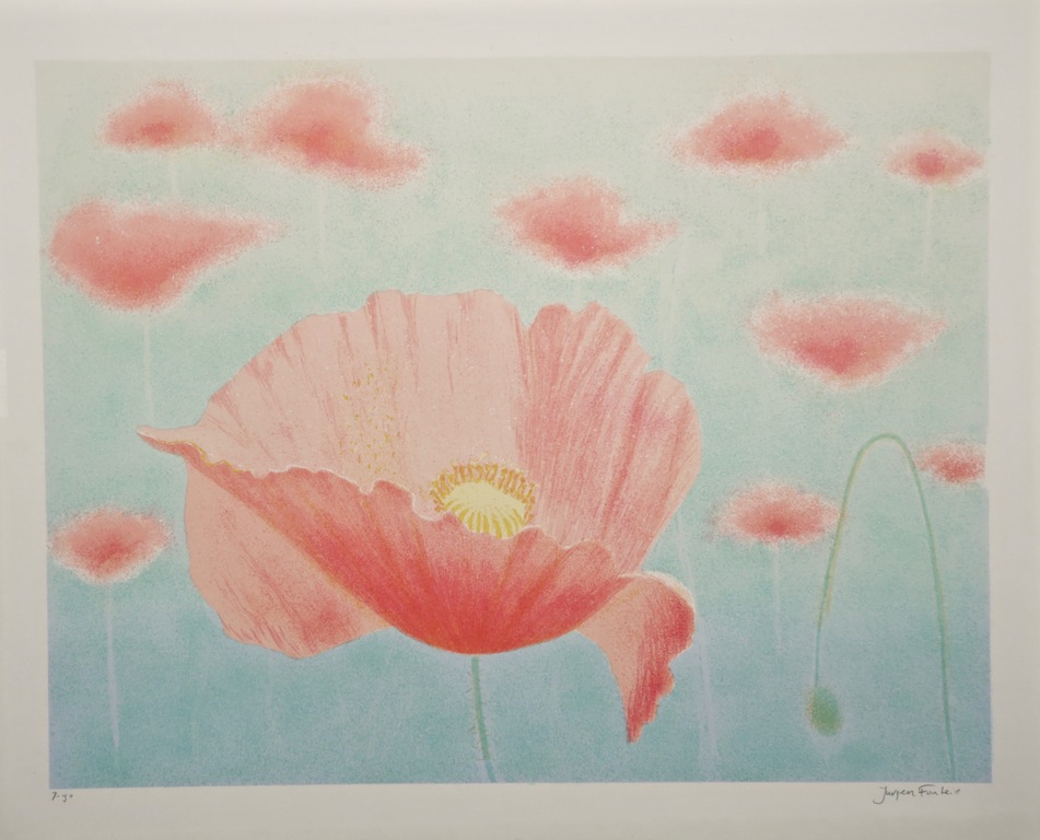 Jurjen Fontein: Zeefdruk, Klaproos kopen? Bied vanaf 1!