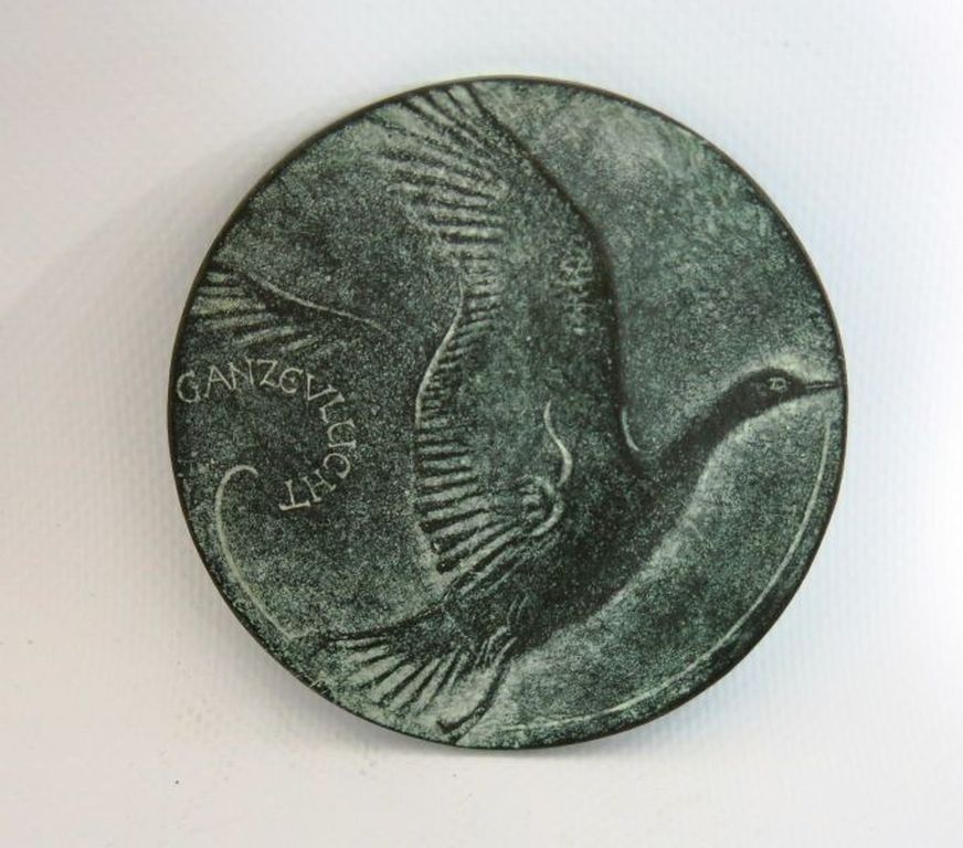 Marianne Letterie, bronzen penning 'Niels Holgersson' verkocht voor € 60!