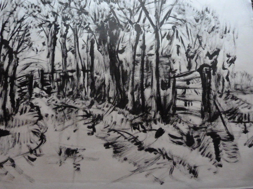 Jobst Heinrich Frese ( 1914 - 1986 ) - 2x tekeningen/aquarellen - landschappen. kopen? Bied vanaf 1!