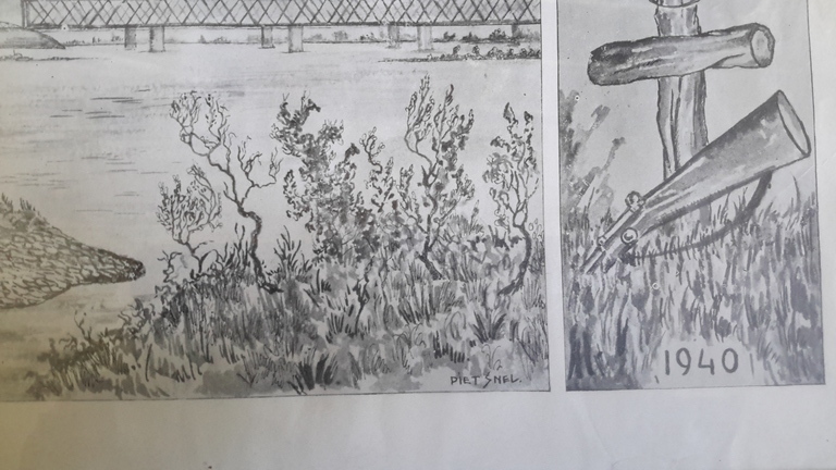 Piet Snel, tweede wereldoorlog Brug met soldaat, 28e regiment Infanterie 1940 kopen? Bied vanaf 30!