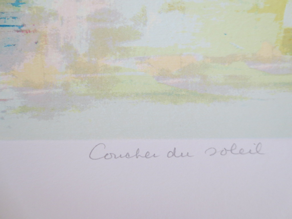 SCHAAP NICOLE - 2 lange zeefdrukken - Lever du soleil -Coucher du soleil - 2005 kopen? Bied vanaf 90!