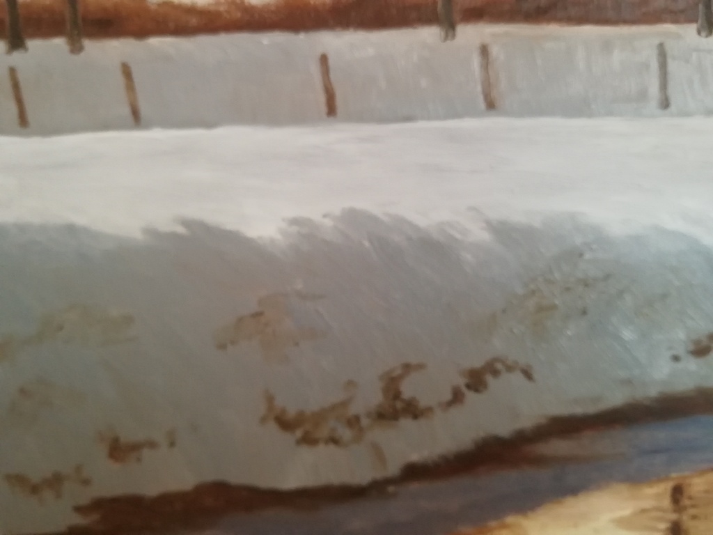 onbekend kunstenaar - olieverf op paneel - landelijk winter landschap kopen? Bied vanaf 1!