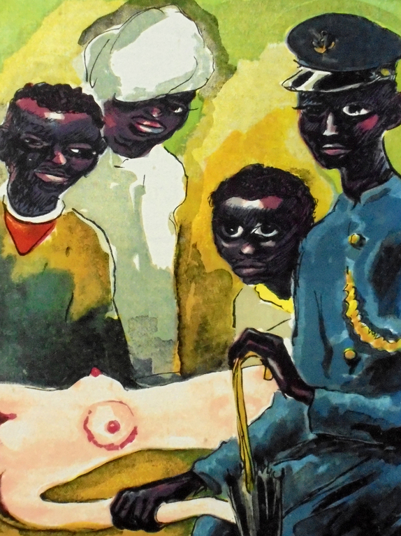 Kees van Dongen - Houtgravure 1955 - “ Amina et les esclaves " - 1001 nacht kopen? Bied vanaf 50!