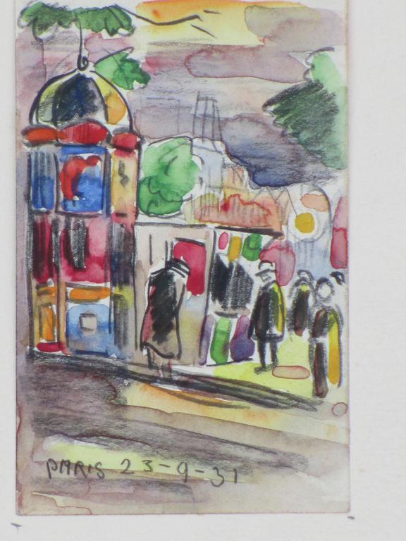 Han Krug, Parijs 1931, Gemengde techniek verkocht voor € 45!