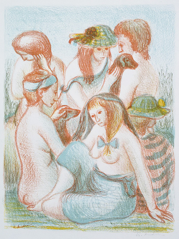 Kees Andrea - Complete serie schildersprenten, 4x handgesigneerde litho’s kopen? Bied vanaf 75!