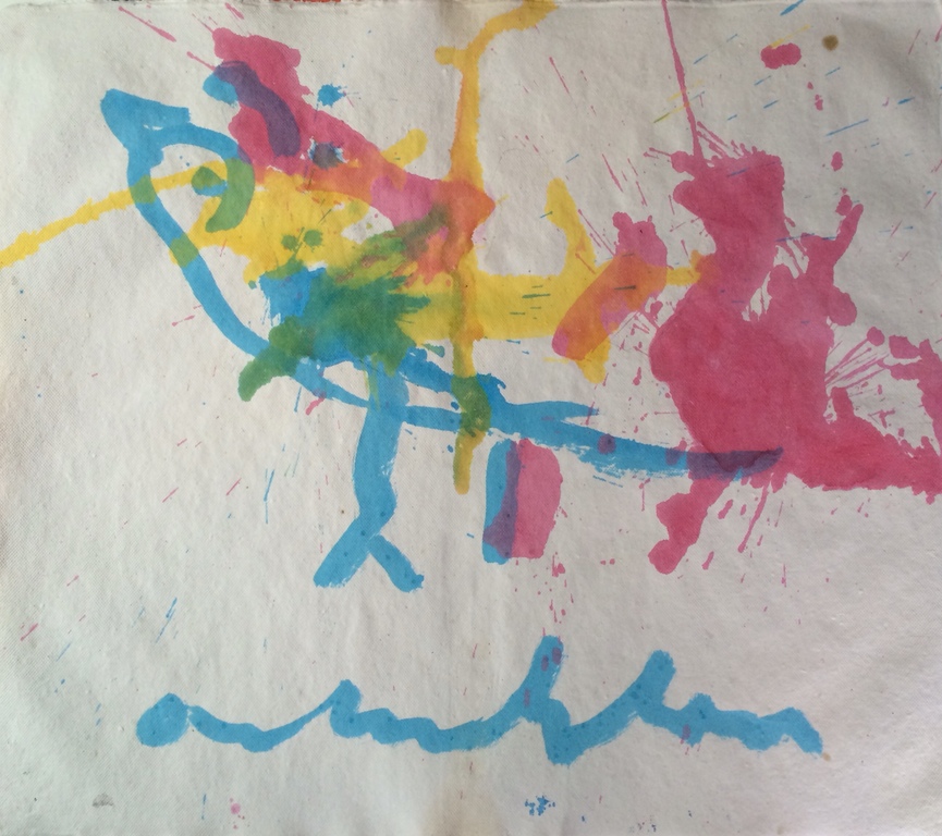 ANTON HEYBOER, groot formaat: Kip - acrylverf op handgeschept papier  verkocht voor € 78!