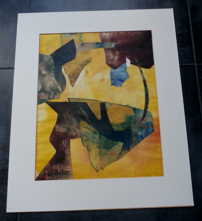 W Hemker - gemengde techniek(collage) kopen? Bied vanaf 1!