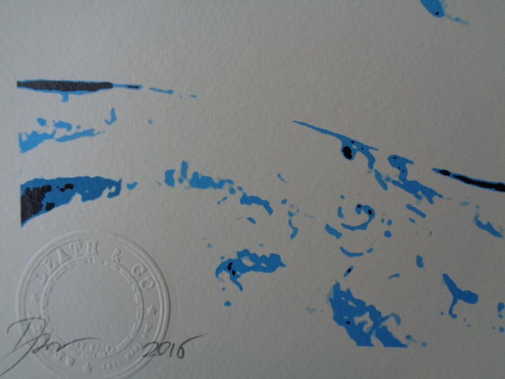 GROTE Fine Art Print, "Queen Blue" ,GESIGNEERD en COA, genummerd A/P of 1t/m100 kopen? Bied vanaf 1!
