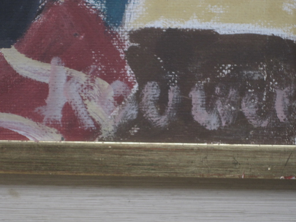 W.Kouwer Boomkens olieverf "vrouw en profil" ca. 1950 kopen? Bied vanaf 1!