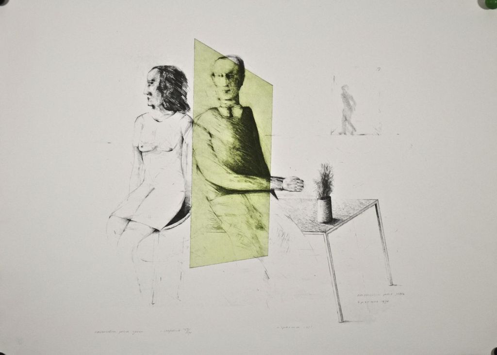 Kees Spermon: Zeefdruk. Conversation piece green kopen? Bied vanaf 20!