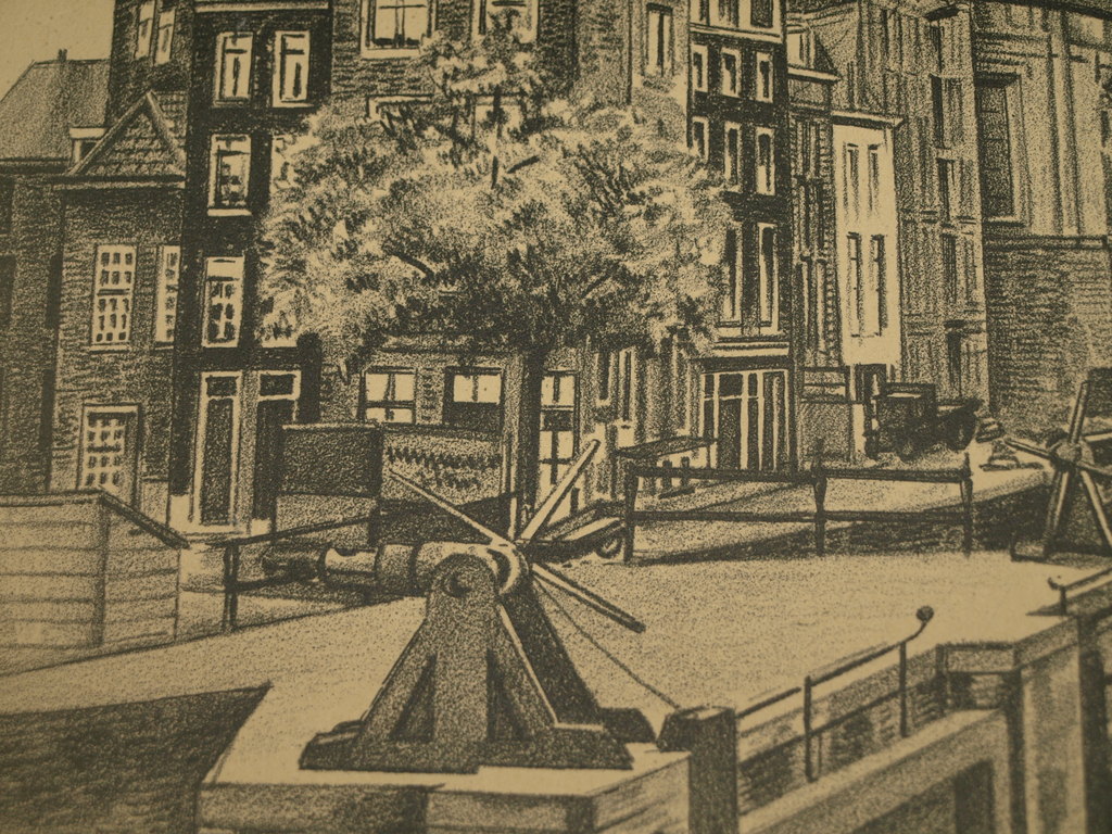 Tekening – Ronde Lutherse Kerk in Amsterdam – Gesigneerd - Oud kopen? Bied vanaf 1!