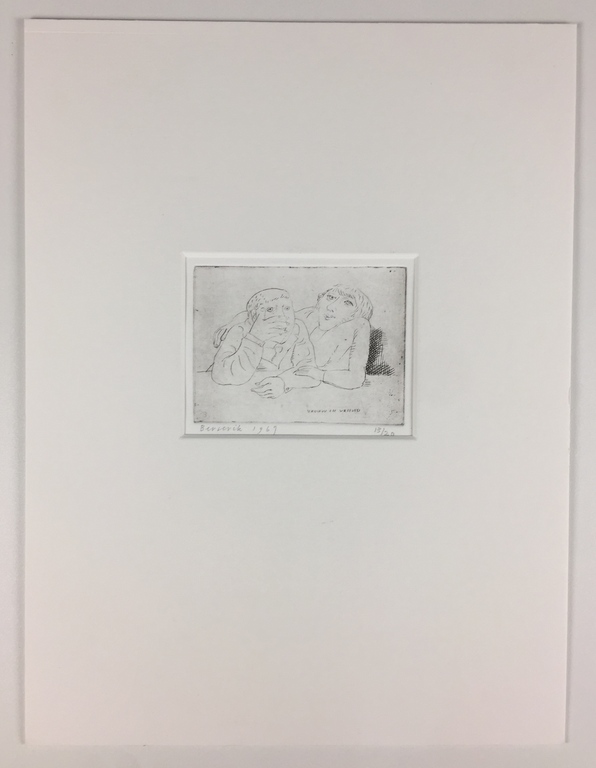 Herman Berserik - Herman Berserik, ets, 'Vrouw en vriend', 1969 (KLEINE OPLAGE) kopen? Bied vanaf 149!