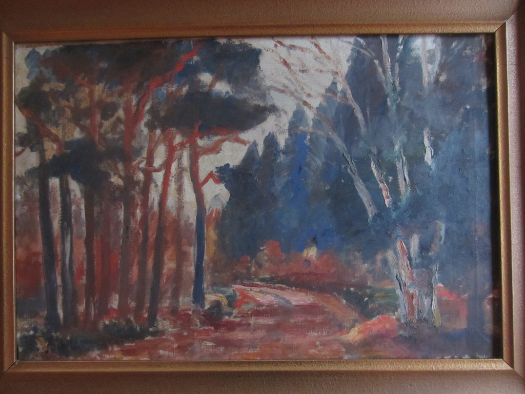 JAN KRUYSEN (ATTRIB.) FAUVISTISCH LANDSCHAP OIRSCHOT BOXTEL verkocht voor € 75!