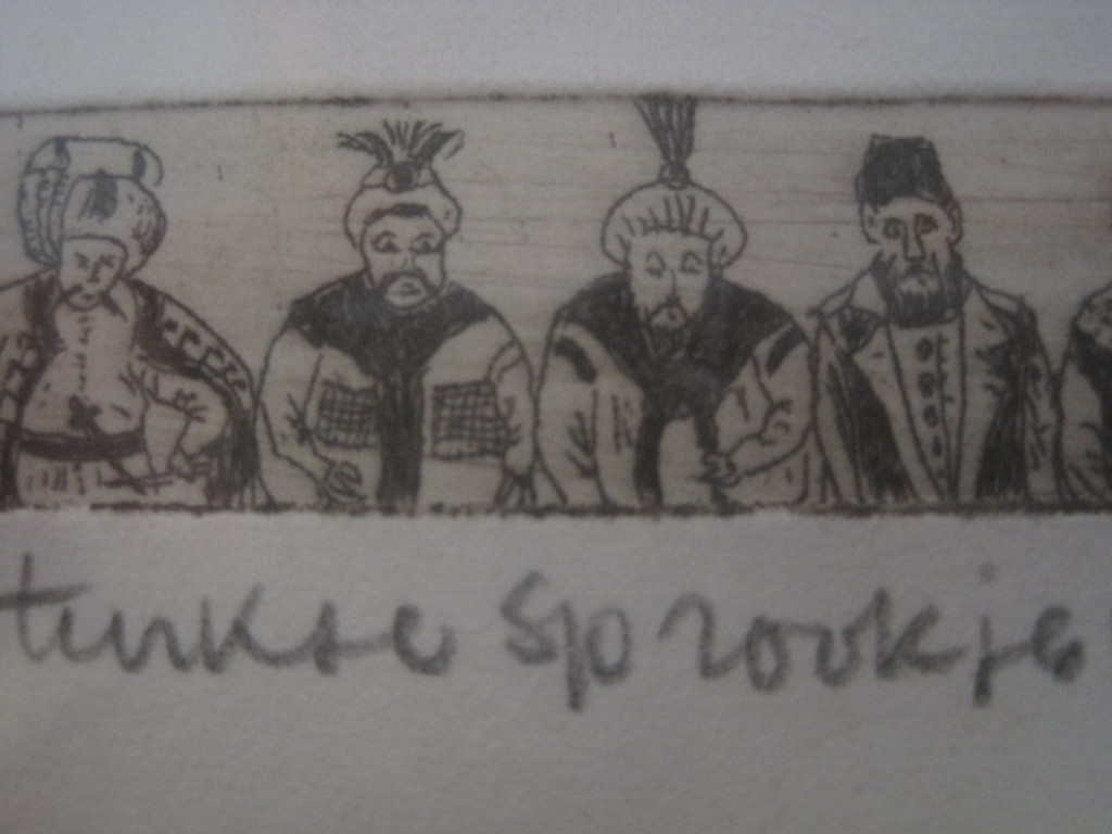 Frank Lodeizen 2 zeldzame etsen "Turkse sprookjes 1967" gesigneerd 2/2 en 3/6 kopen? Bied vanaf 1!