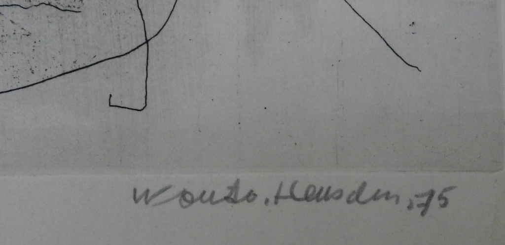 Wout van Heusden - ets - 1975 kopen? Bied vanaf 20!