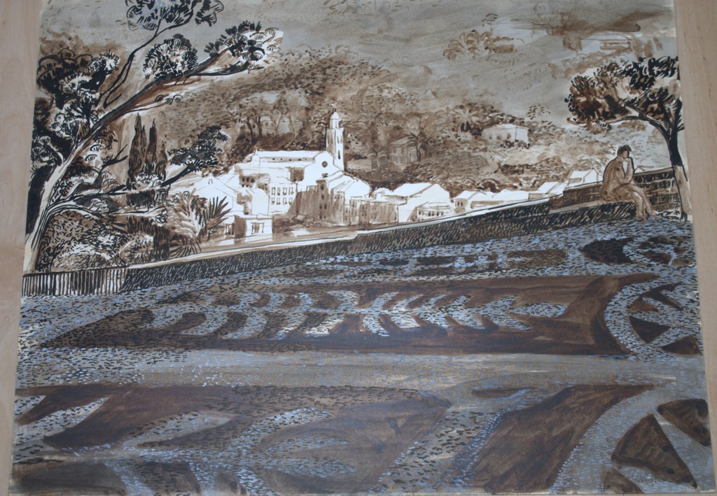 2x : olieverf in een Heijdenrijk lijst plus een grote aquarel ItaliÃ« kopen? Bied vanaf 75!