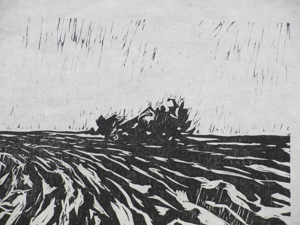 Ronald Noorman, Landschap, Houtsnede kopen? Bied vanaf 65!