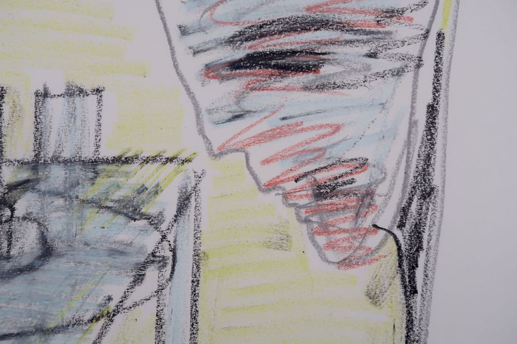 Hanny Ramaer: Krijttekening, Zonder titel kopen? Bied vanaf 1!