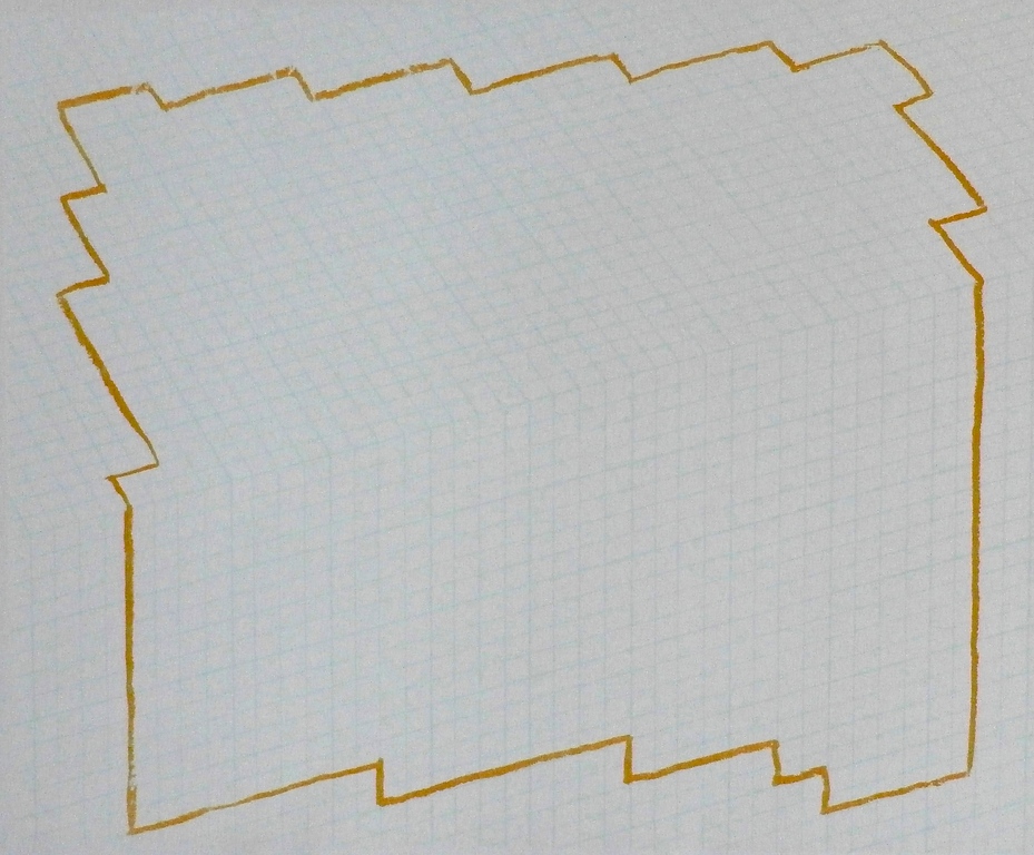 Hendri van der Putten zeefdruk: geometrische compositie - 1989 verkocht voor € 45!