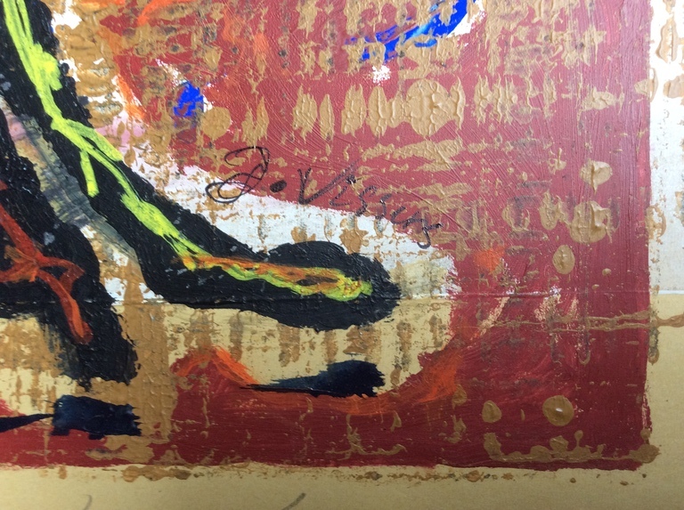 Jack Vissers - Only Love, acryl op papier kopen? Bied vanaf 1!