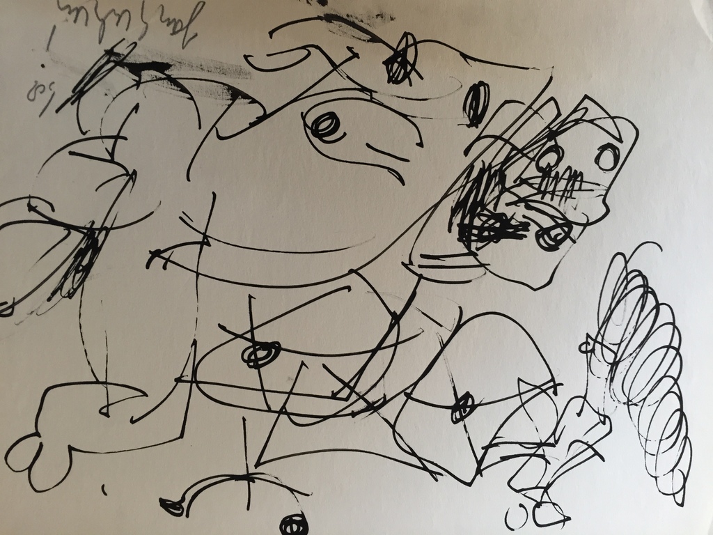 JAN SIERHUIS Unieke INKT tekening 1968 kopen? Bied vanaf 1!