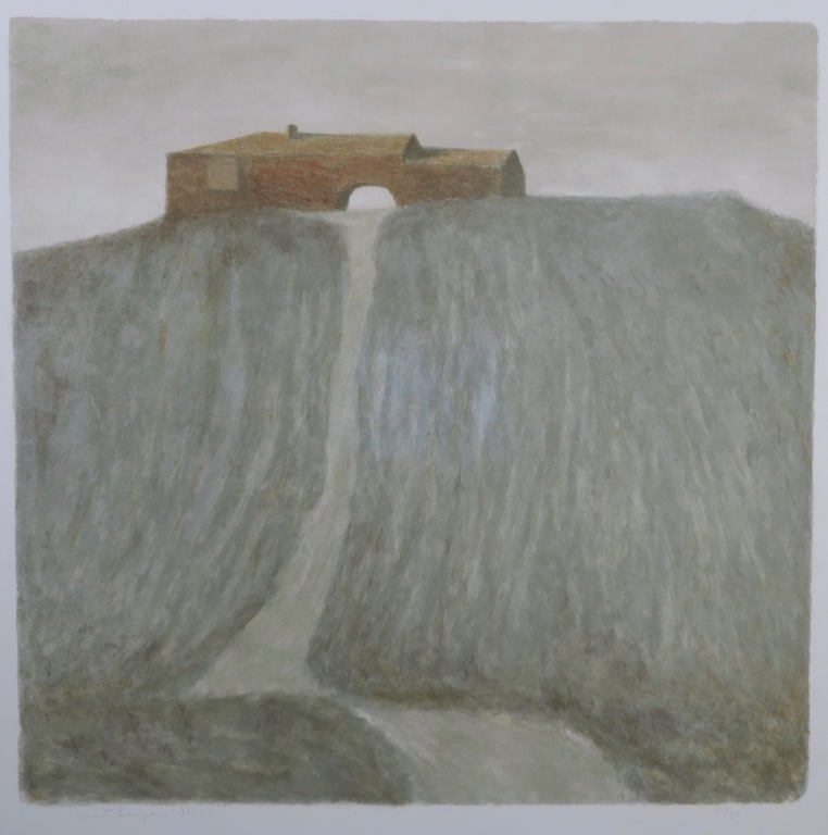 Mart Kempers: Litho, Toscane - Ingelijst verkocht voor € 50!