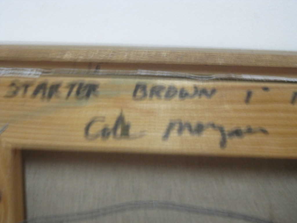 topstuk ! Cole Morgan (1950-) gem.techniek op doek "starter brown 1" gesigneerd  kopen? Bied vanaf 1!