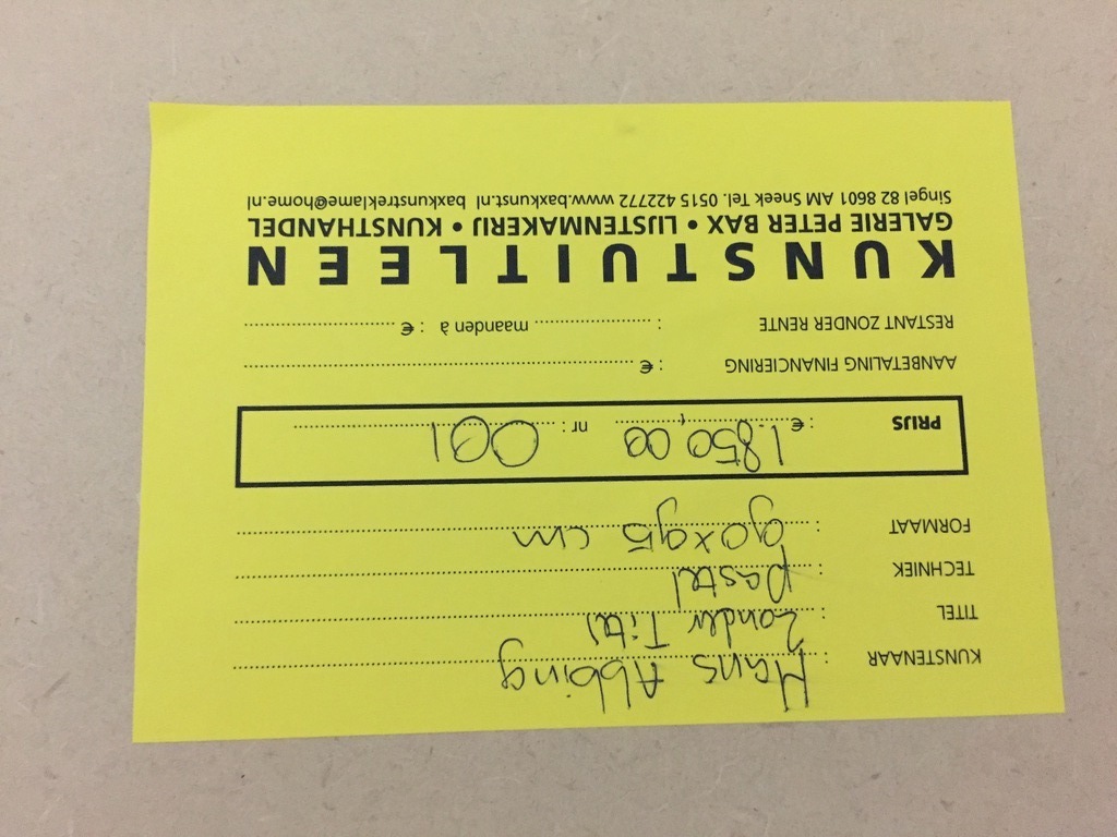 HANS ABBING Originele pastel   z.t. kopen? Bied vanaf 1!